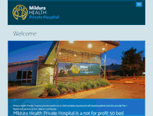 Tablet Screenshot of milduraprivatehospital.com.au